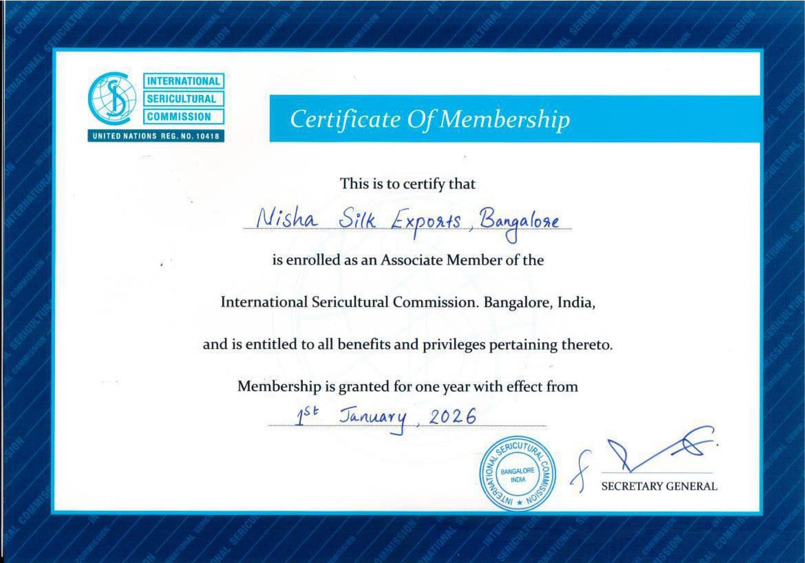 Certificate of Membership-Nisha Silk Exports_page-0001